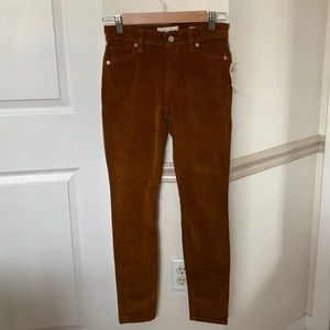 Lucky Brand Mid Rise Skinny Corduroy Jeans
